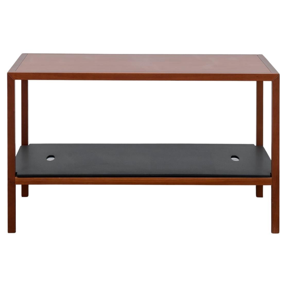 “Spigolino 3” Cherry Side Table with Removable Tray by Vico Magistretti for Flou For Sale