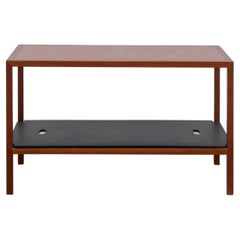 “Spigolino 3” Cherry Side Table with Removable Tray by Vico Magistretti for Flou