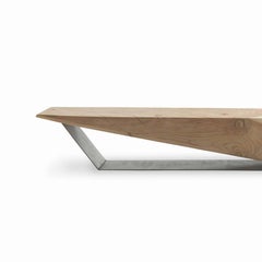 Spike Bench in Solid Cedar Wood