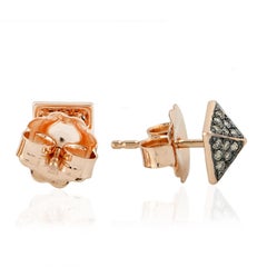 Spike Diamond 18 Karat Stud Earrings