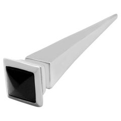 Pendiente Espiga De Plata Con Ónix