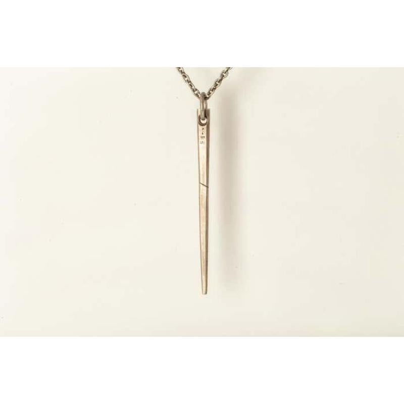 Spike Necklace (0.15 CT, Diamond Slab, DA+DIA) In New Condition For Sale In Hong Kong, Hong Kong Island