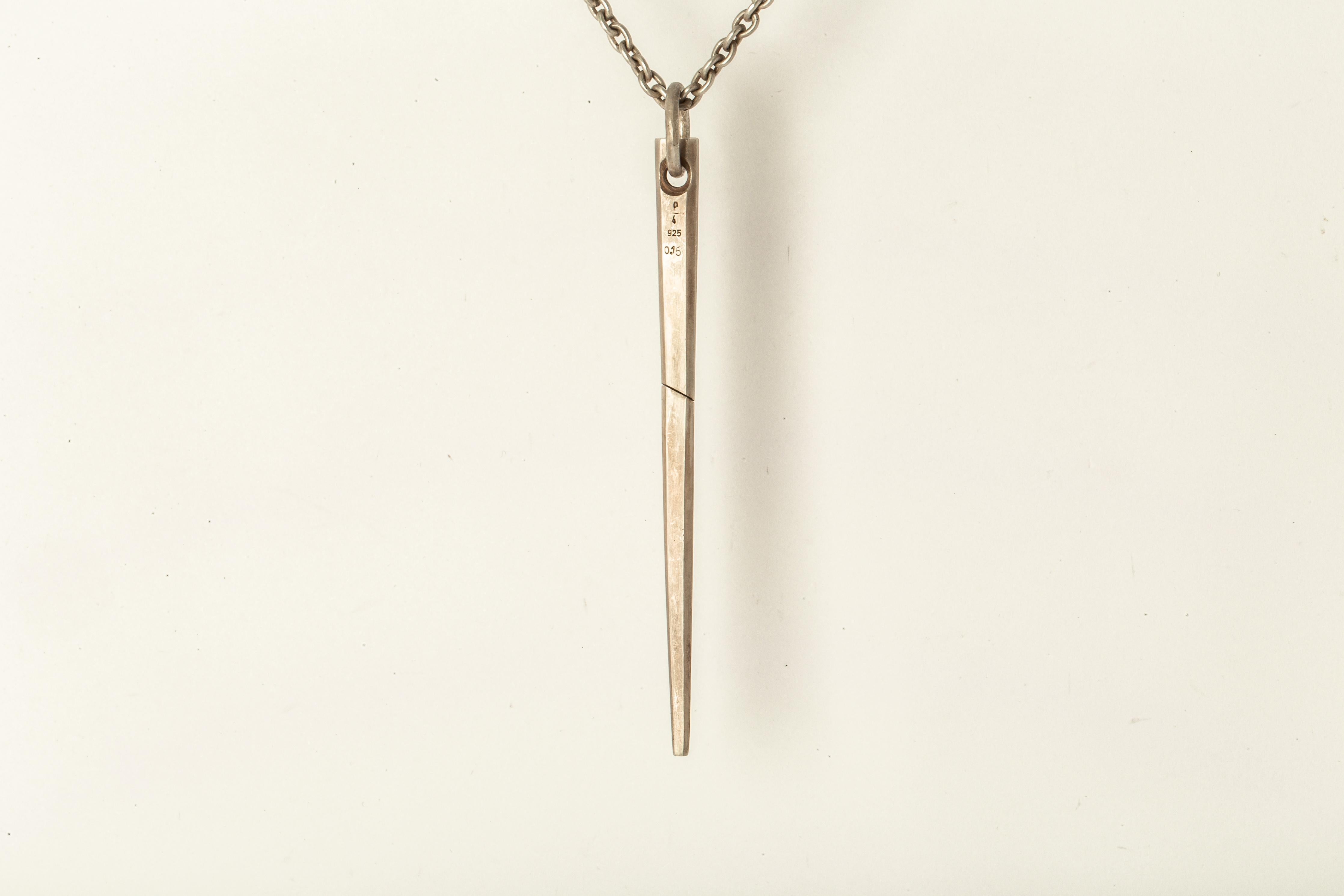 Spike Necklace (0.15 CT, Diamond Slab, DA+DIA) In New Condition For Sale In PARIS, FR