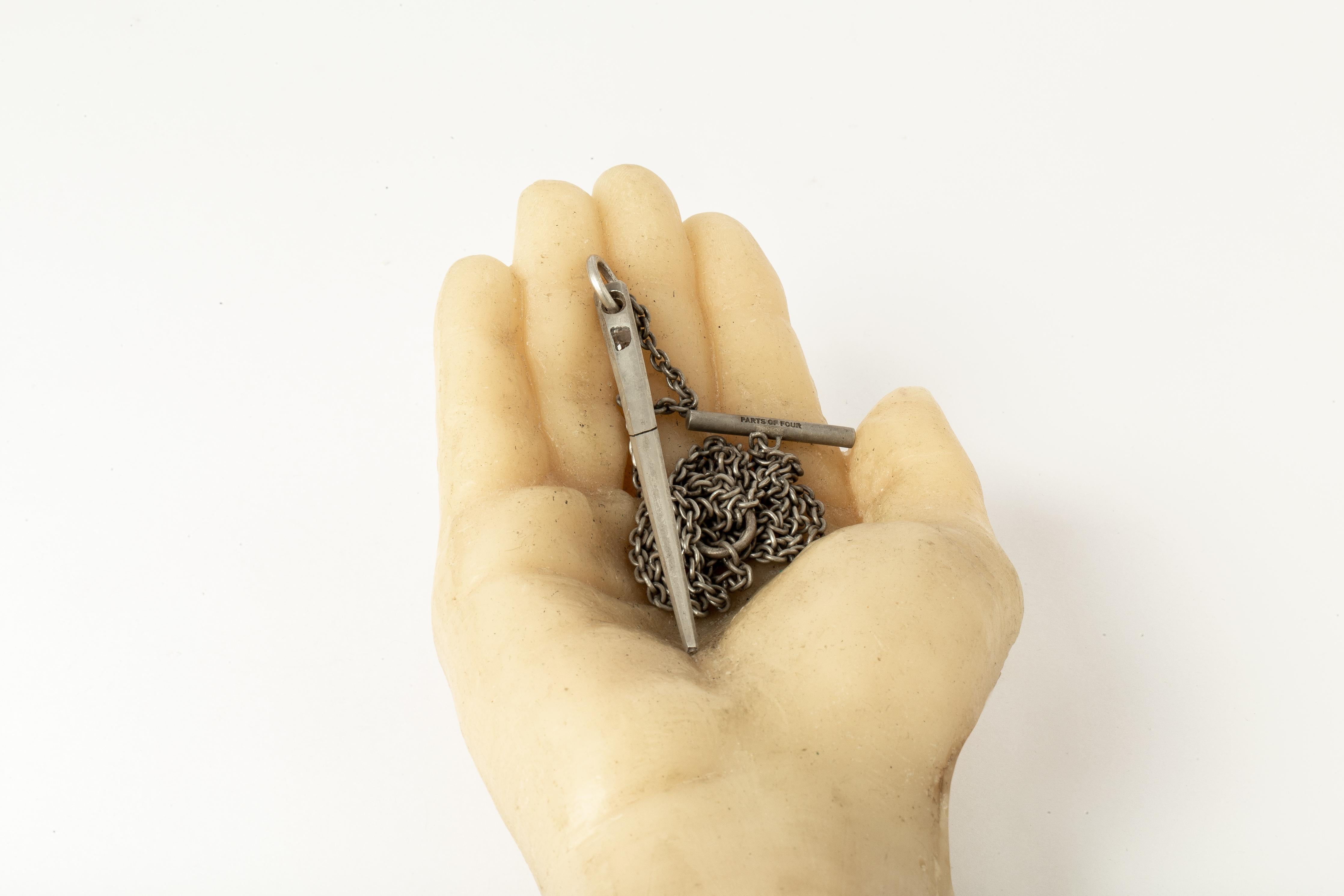 Spike Necklace (0.15 CT, Diamond Slab, DA+DIA) For Sale 2