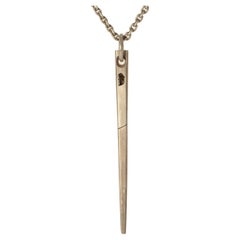 Spike Necklace (0.15 CT, Diamond Slab, DA+DIA)