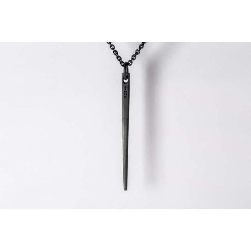 Spike Necklace (0.3 CT, Chunky Diamond Slab, KA+DIA) In New Condition For Sale In Paris, FR