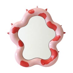 Spike Pink & Red Mirror, Modern Contemporary Design, Made in Canada