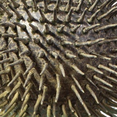 Spiked Porcelain Table Lamp (smaller) – Green Mottled Glaze