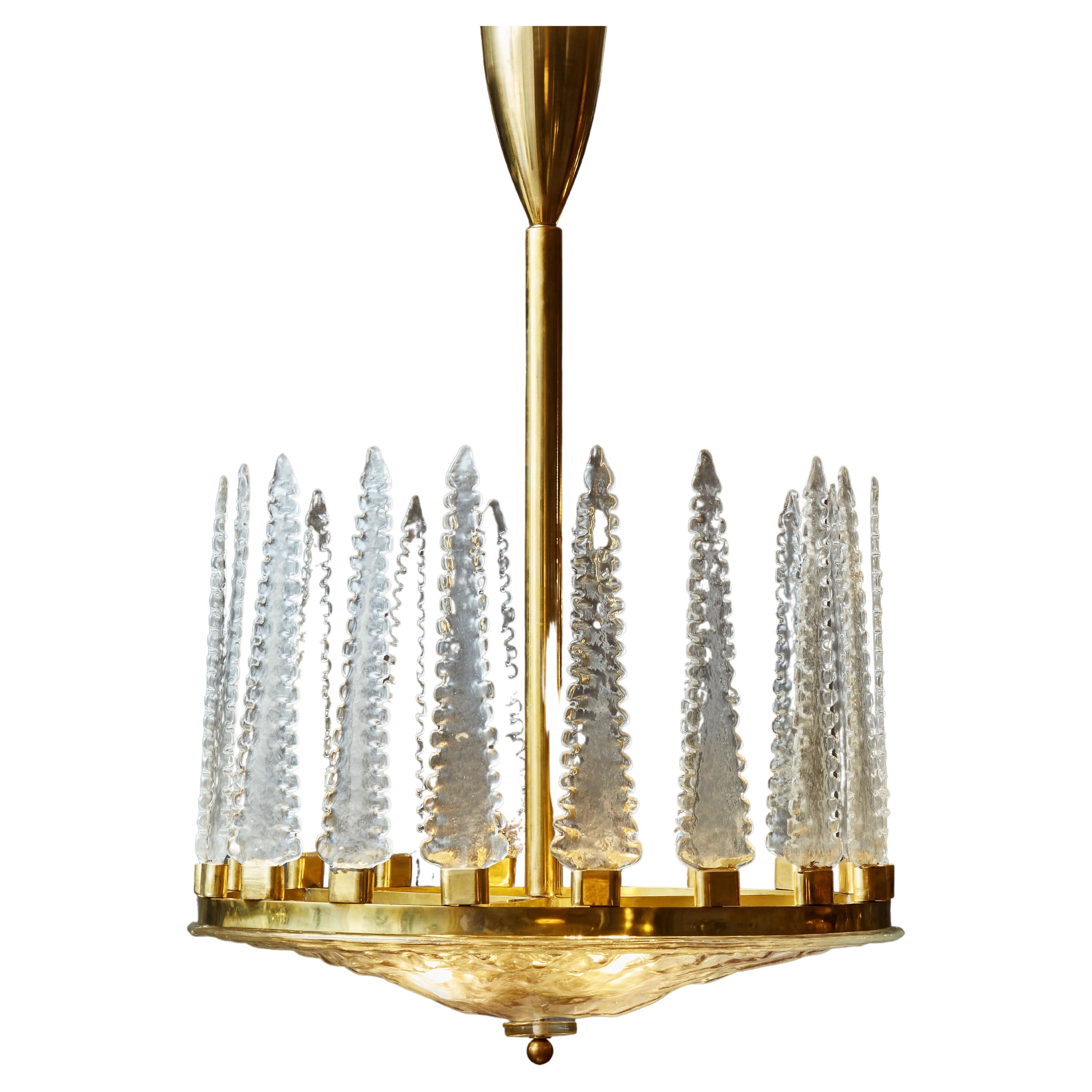 "Spikes" Chandelier by Studio Glustin For Sale