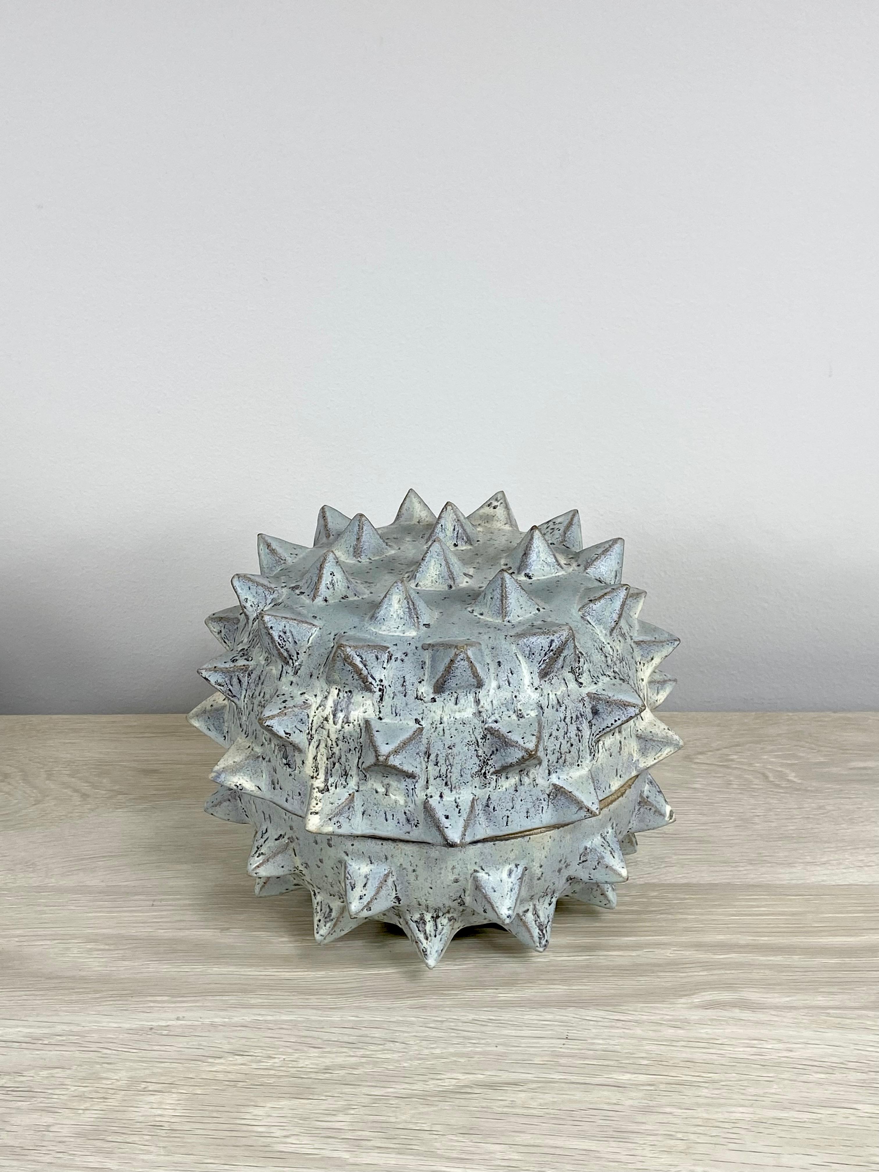 Contemporary Spiky Ceramic Vessel By LGS Studio For Sale