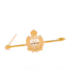 Spilla in oro 9k Royal Engineeers Cap Badge
