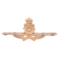 Spilla in oro British Royal Artilery