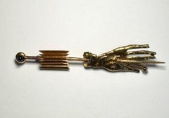Gio' Pomodoro sculptural brooch, 1953, unique piece and authentic original