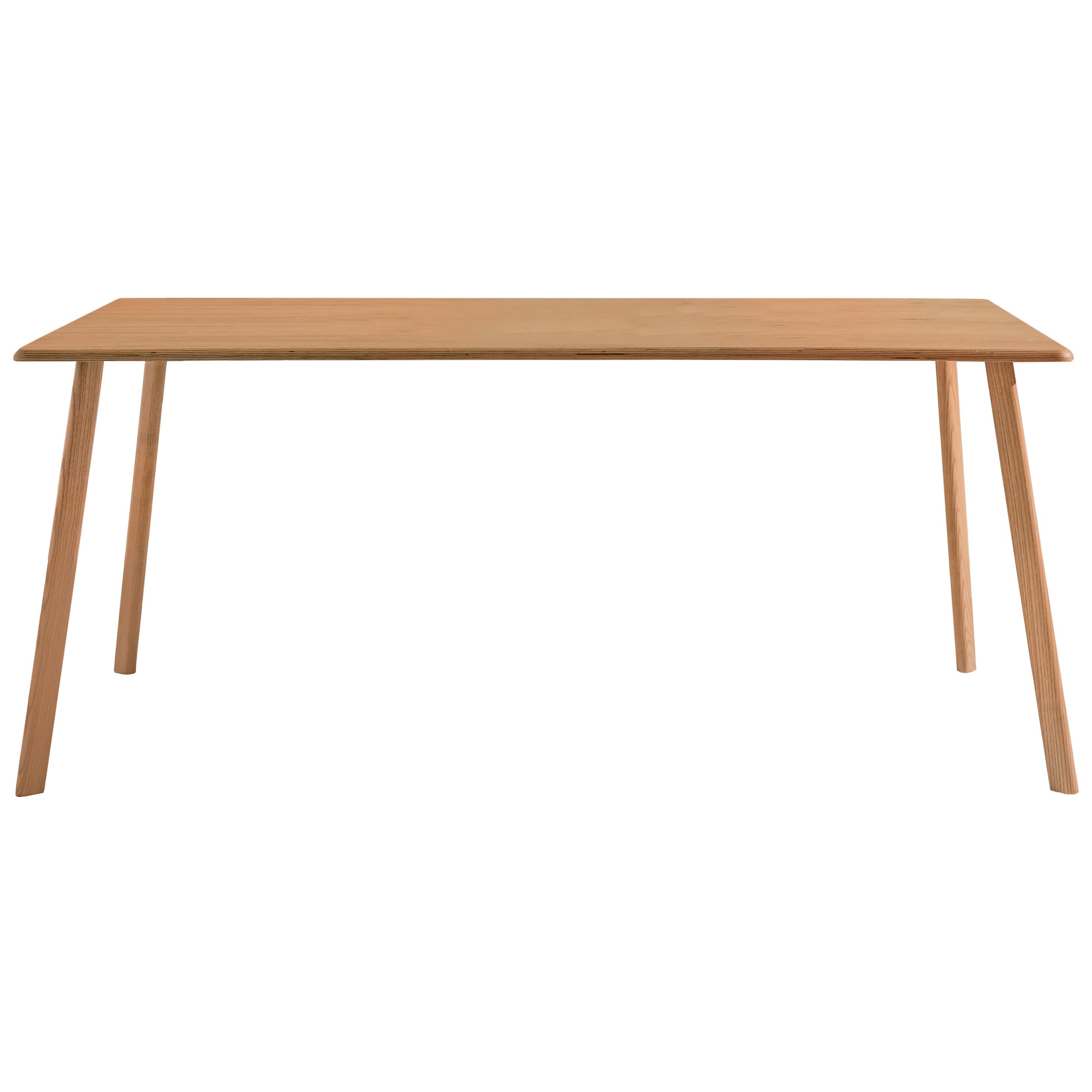 Spillo Dining Table, Ash Legs and Multi-Layer Birch Wood Top by Discipline Lab For Sale