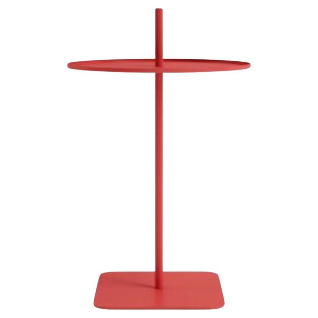 Table basse rouge Spin 01 par Oito