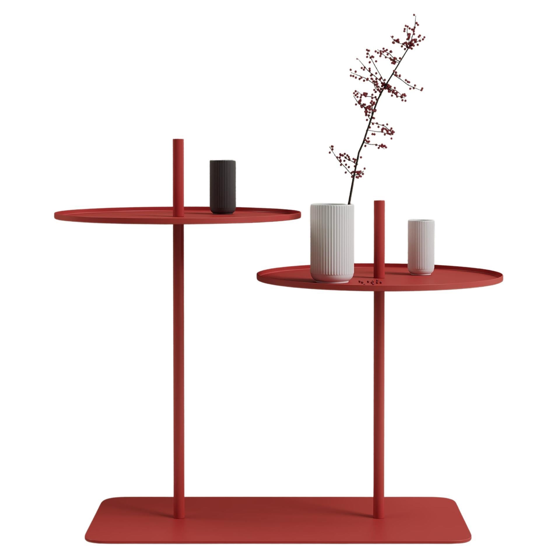 Table basse Spin 02 rouge d'Oito