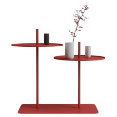 Table basse Spin 02 rouge d'Oito
