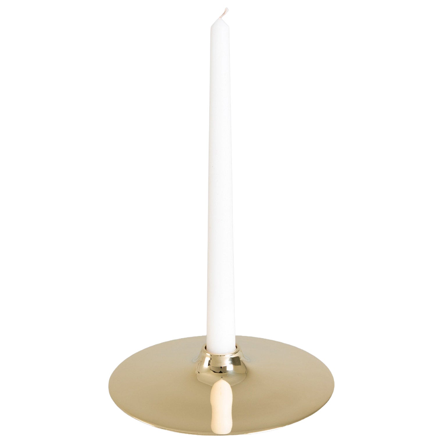 Spin Candle Holder Large in Brass, Viya by Vikram Goyal For Sale