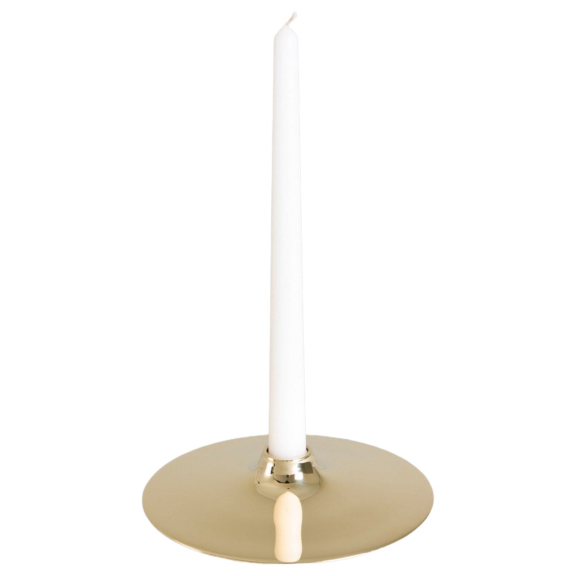 Spin Candle Holder Small in Brass, Viya by Vikram Goyal
