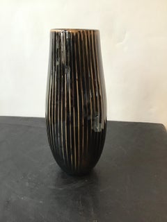 Jarrón de rayas negras Spin Ceramics