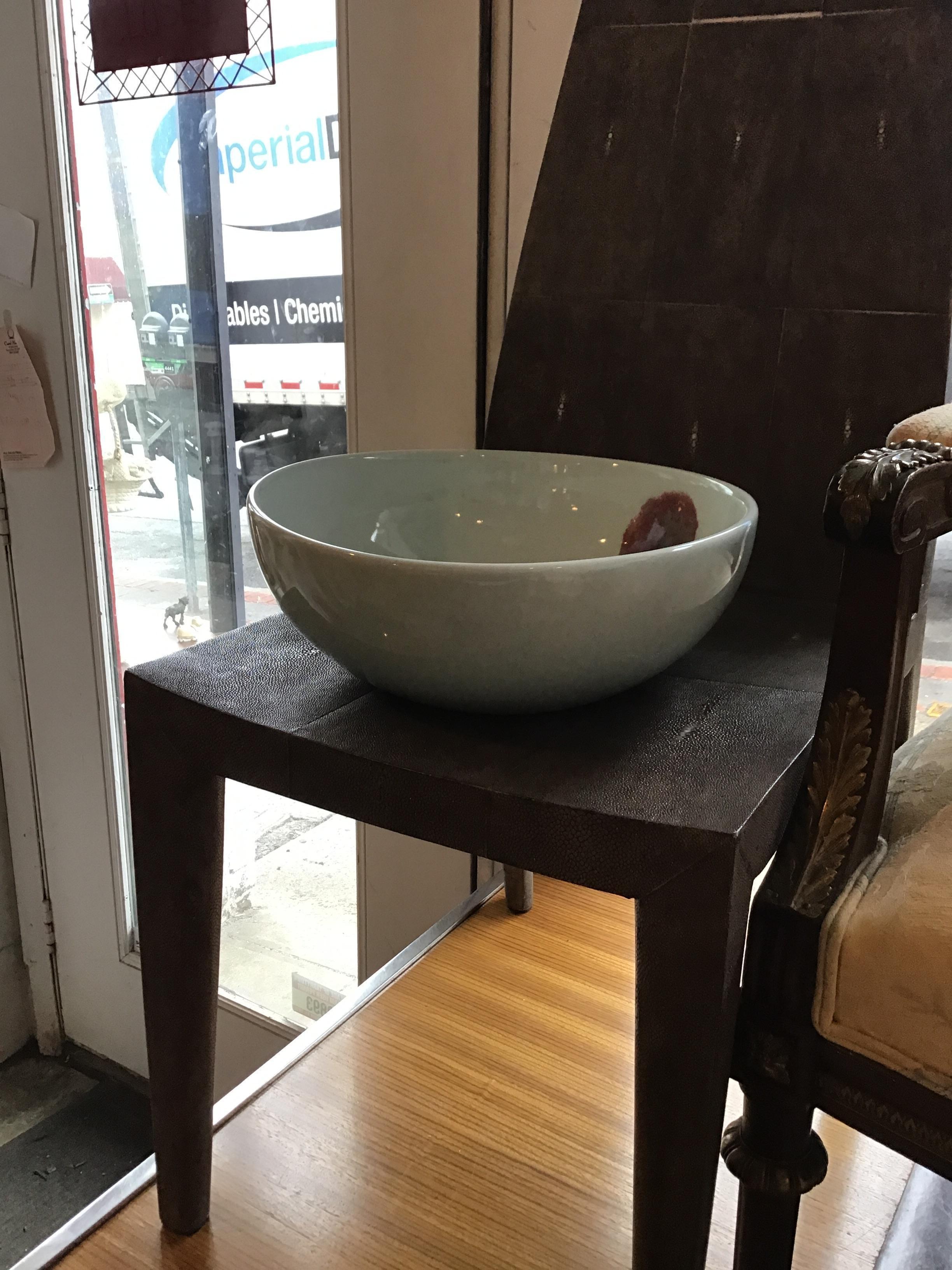 Spin Ceramics Bowl with Red Spot For Sale 3