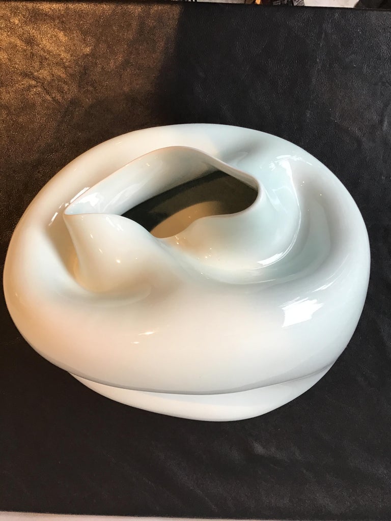 Spin Ceramics Crushed Vase For Sale at 1stDibs