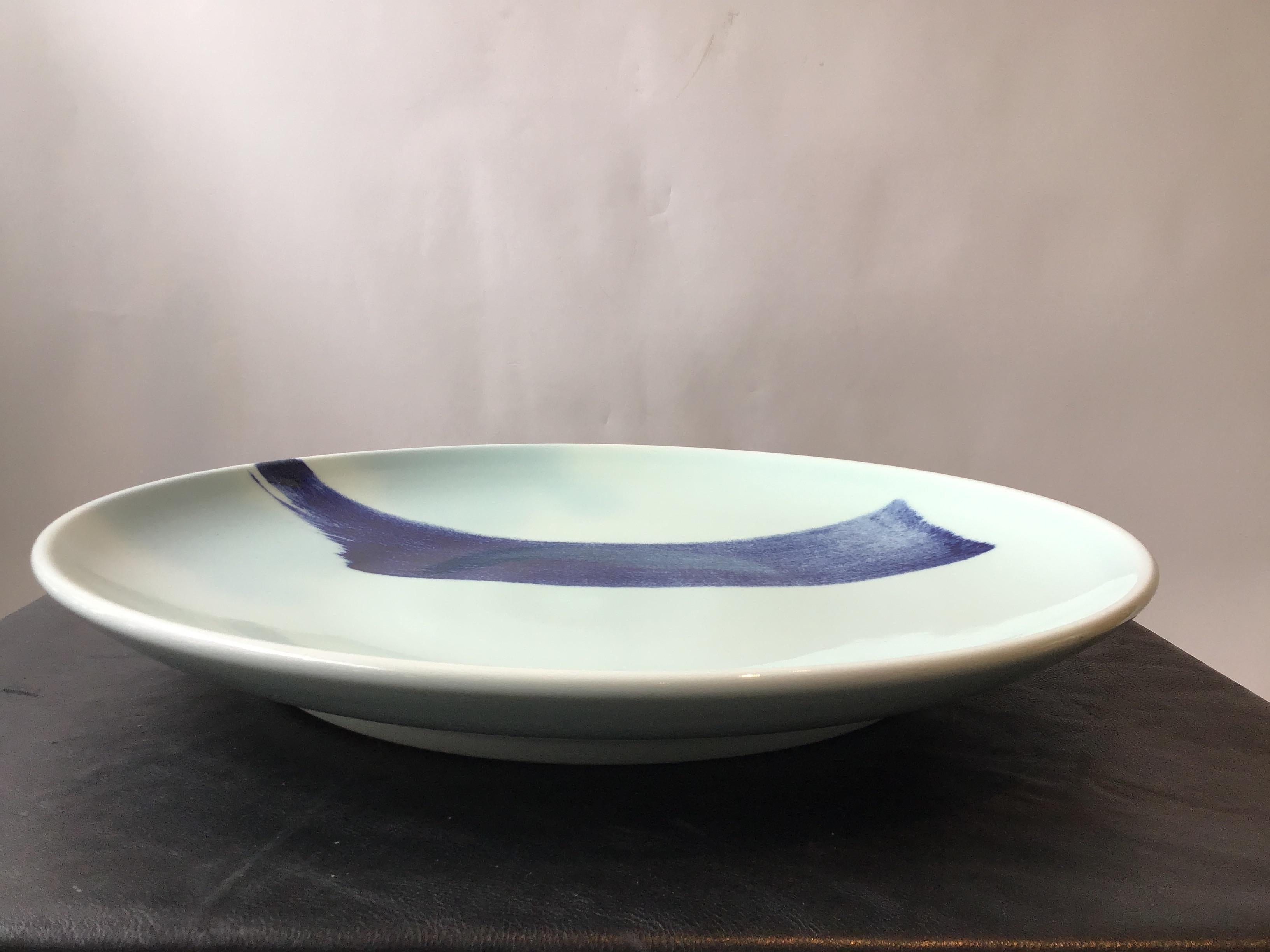 Contemporary Spin Ceramics Large Round Dish For Sale