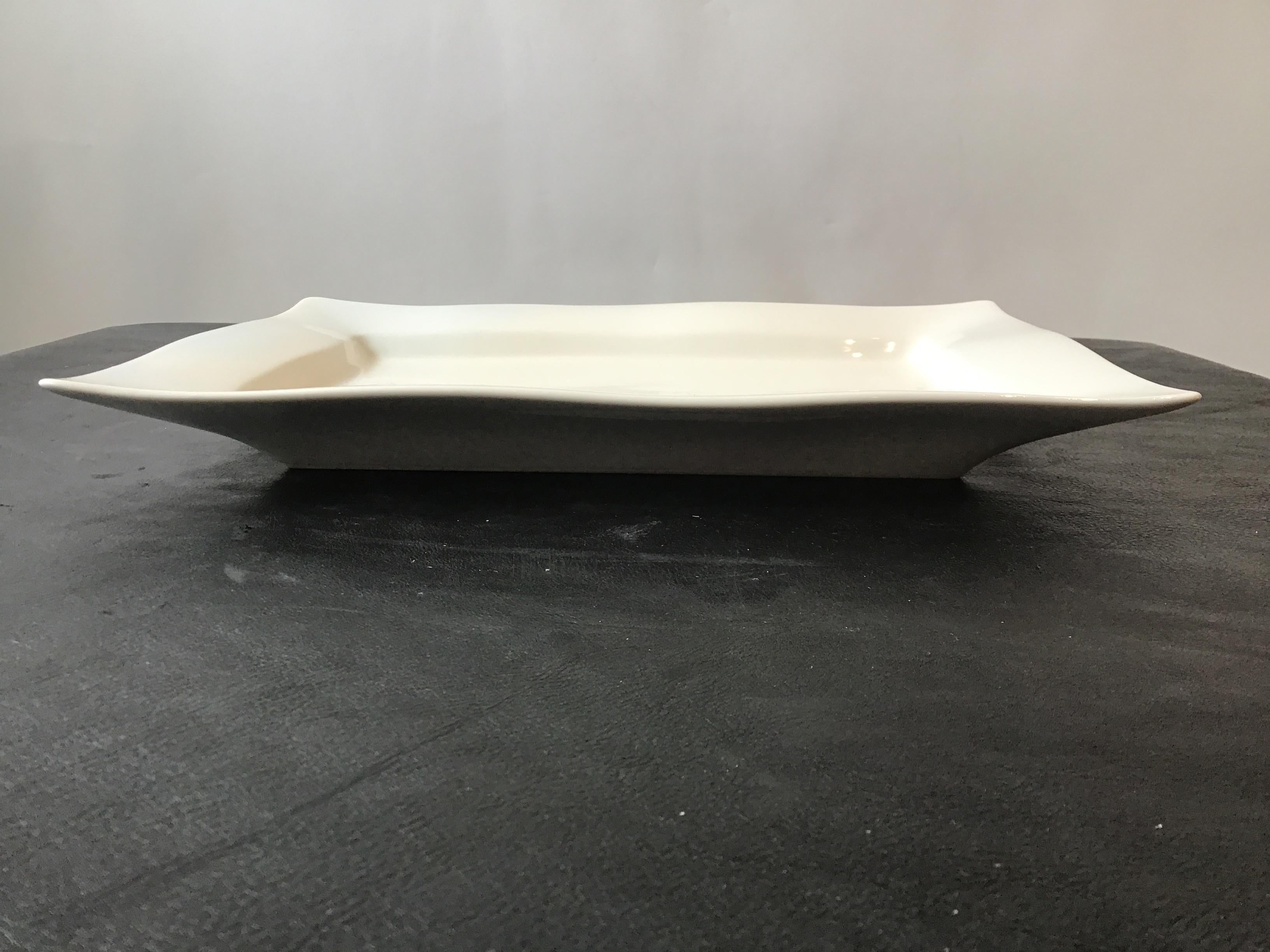 Contemporary Spin Ceramics Serving Plate For Sale