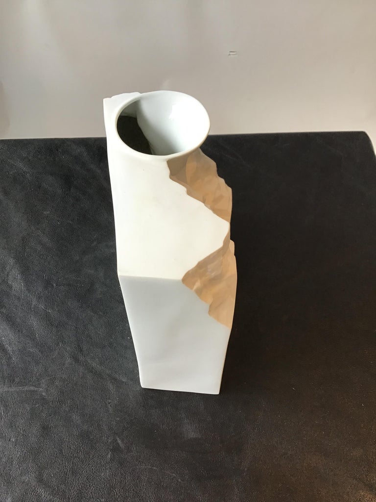 Spin Ceramics Vase in a Mold For Sale at 1stDibs
