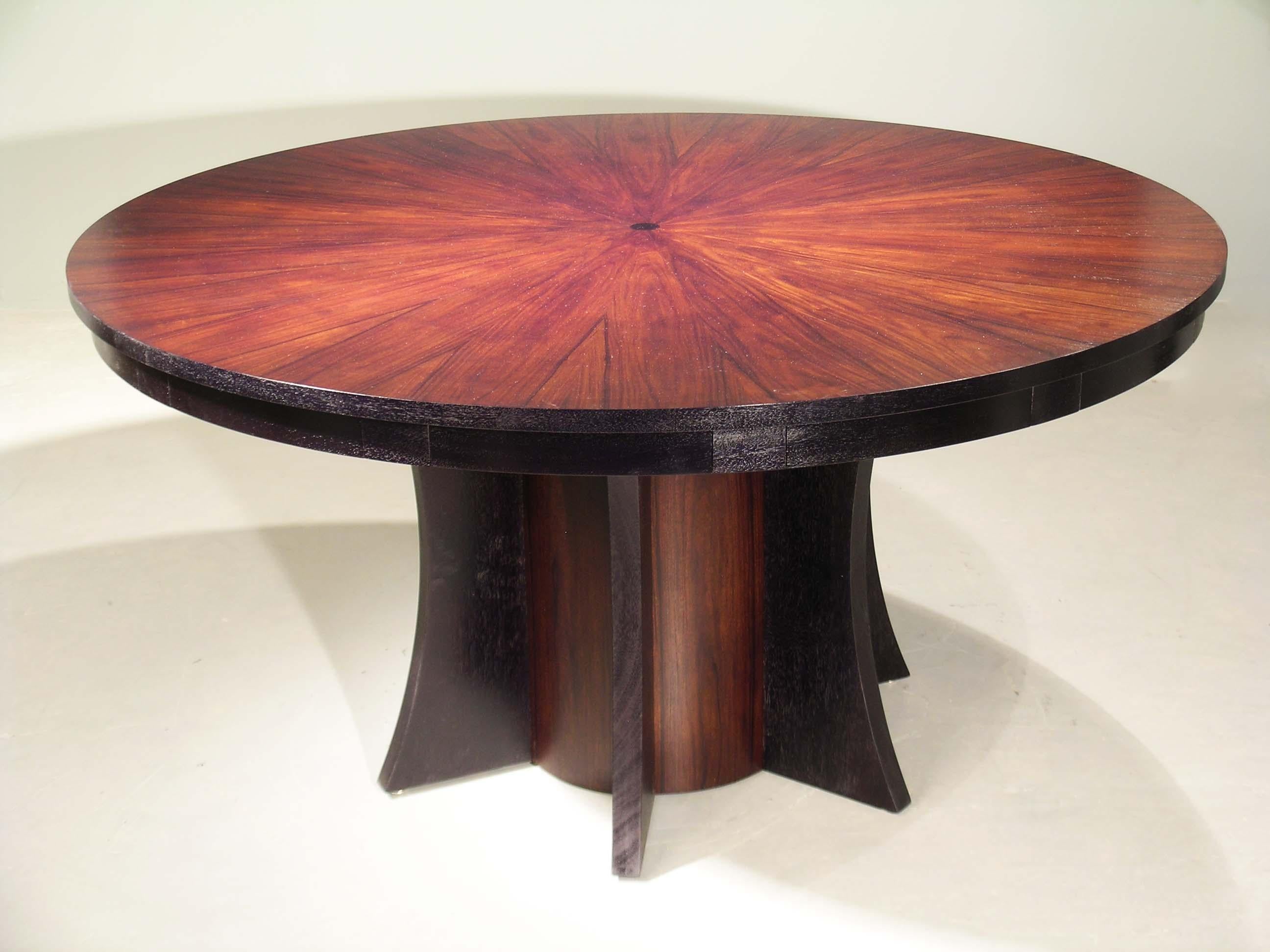 round swivel extending dining table