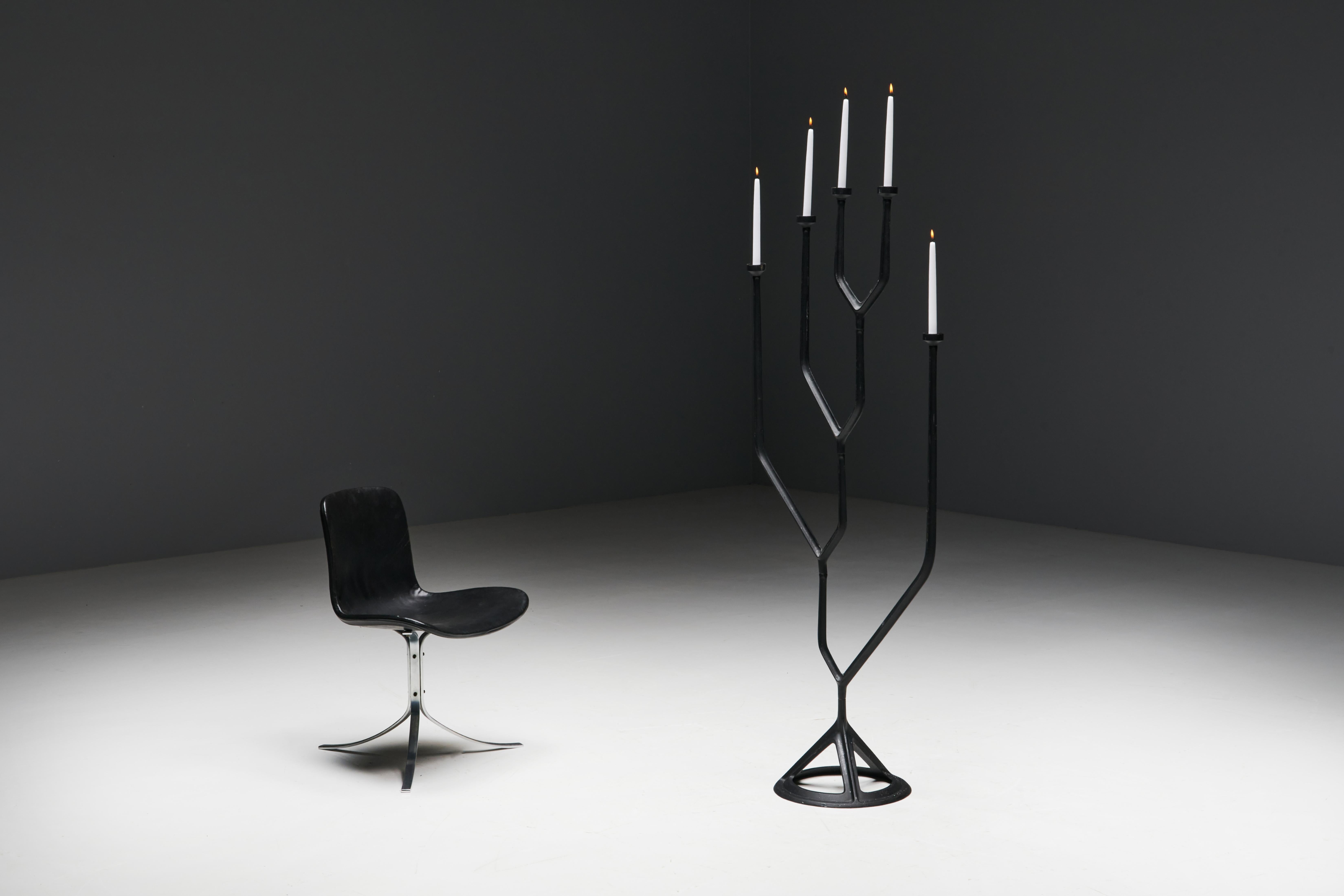 Iron Spin Floor Chandelier by Tom Dixon, England, 21st Century For Sale