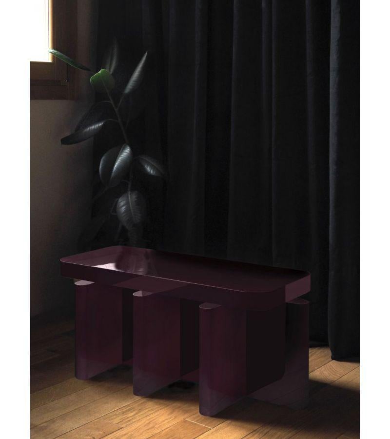 Lacquered Spina B2.1 Bench by Cara Davide For Sale