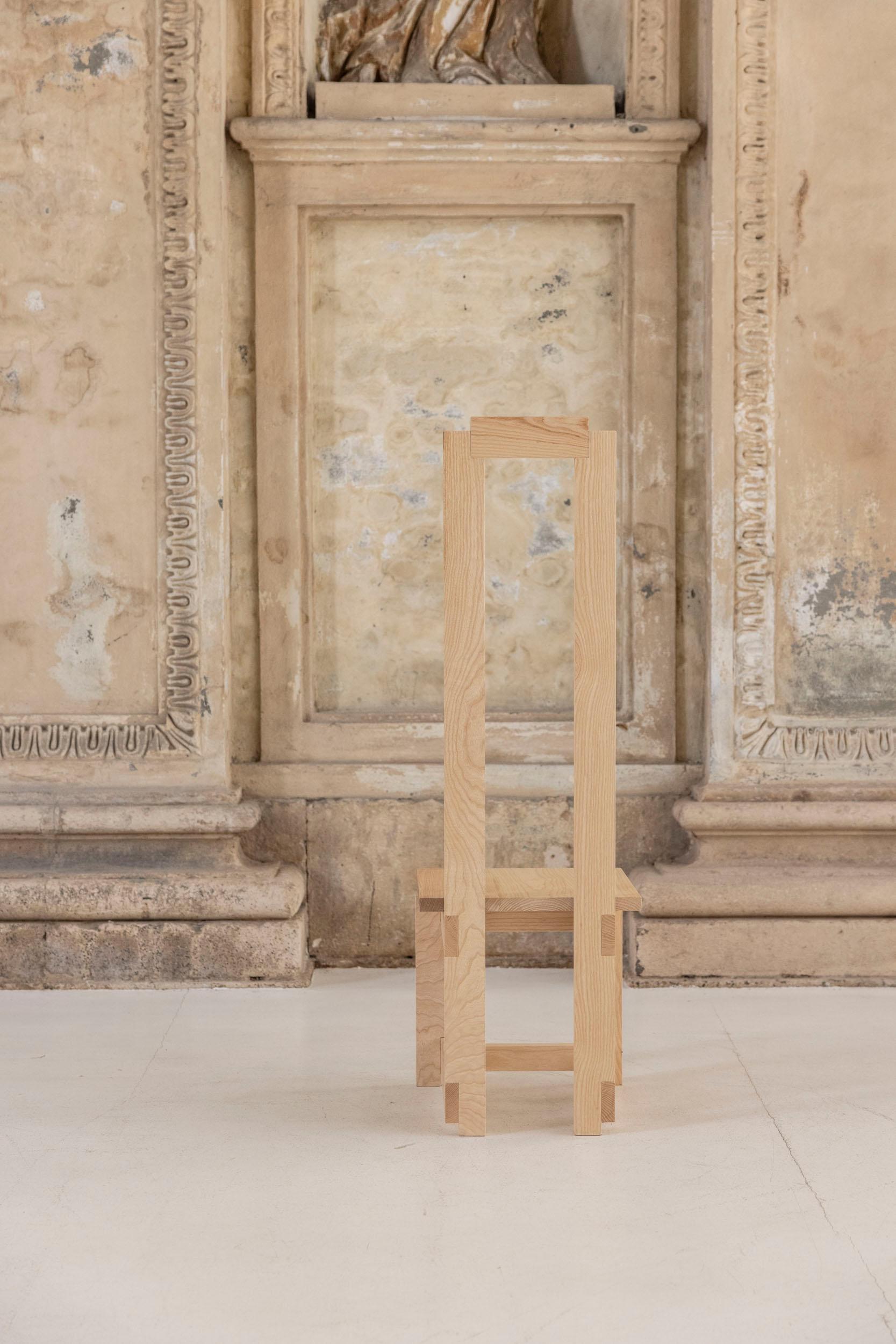 Stuhl „Spina“ entworfen von David Dolcini für Volumnia (Holz) im Angebot