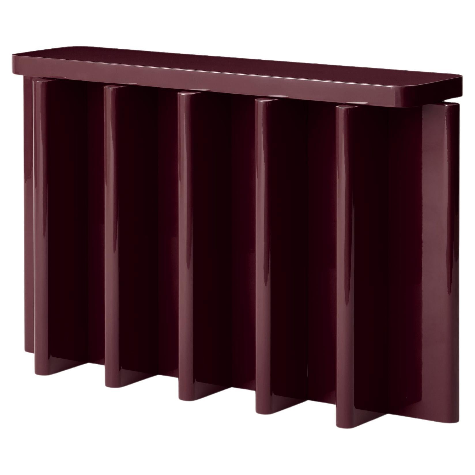 Spina Console C5.1 in Lac Burgundy by Portego