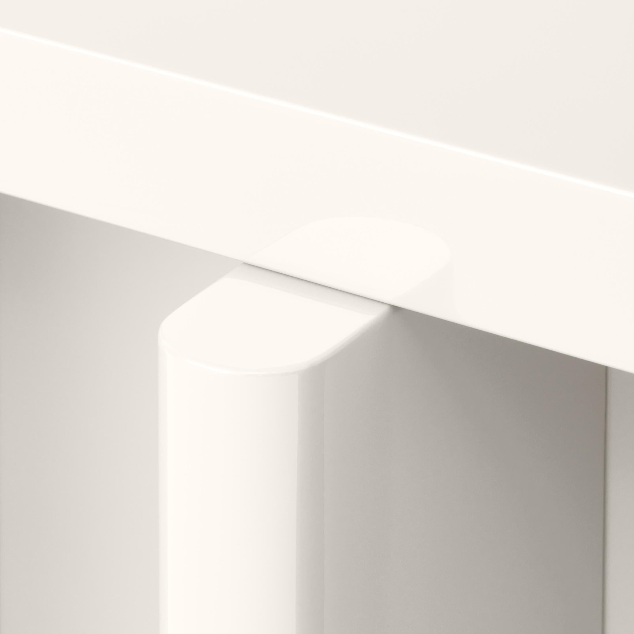Console Spina C5.1 en laque jaune caramel de Portego Neuf - En vente à Stienta, IT