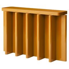 Spina Console C5.1 in Lac Caramel-Yellow by Portego