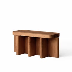 Spina Side Table in Wood 3 Edited by Portego Customizable Bench