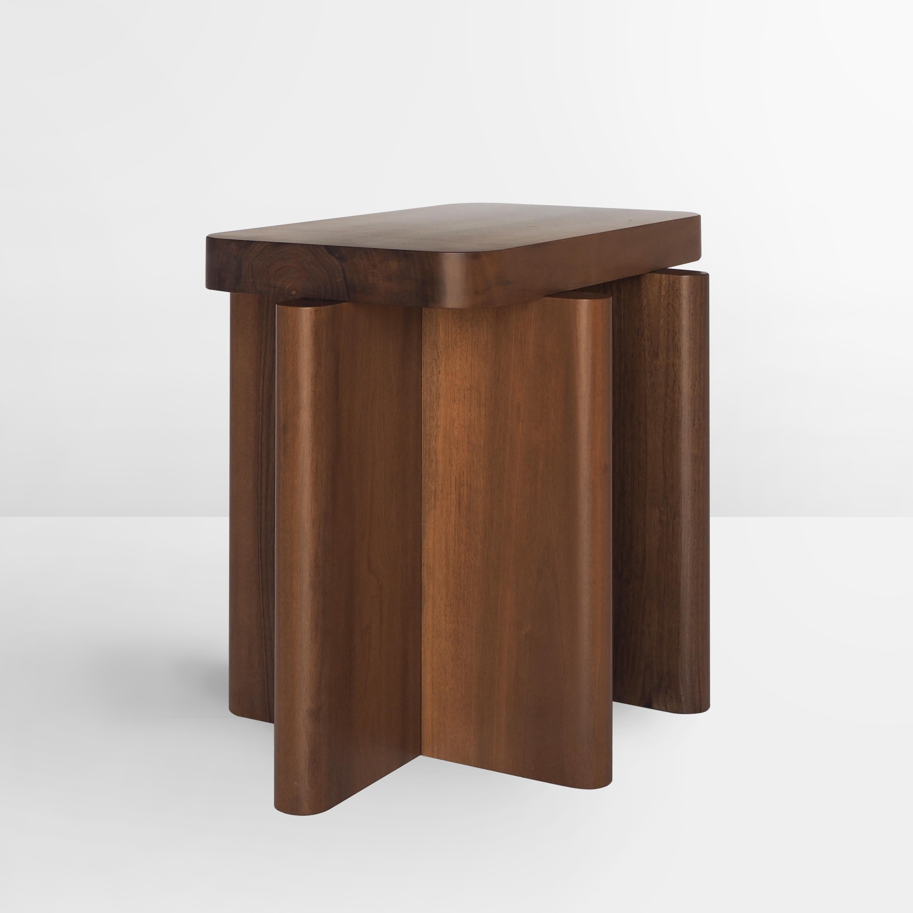 Italian Spina Table Solid Nut Wood by Portego For Sale