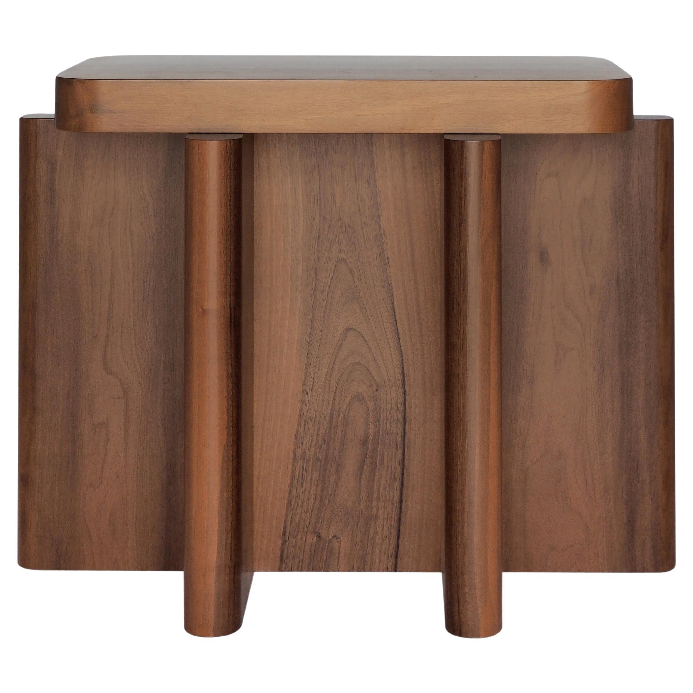 Spina Table Solid Nut Wood by Portego