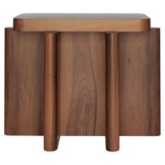 Spina Table Solid Nut Wood by Portego