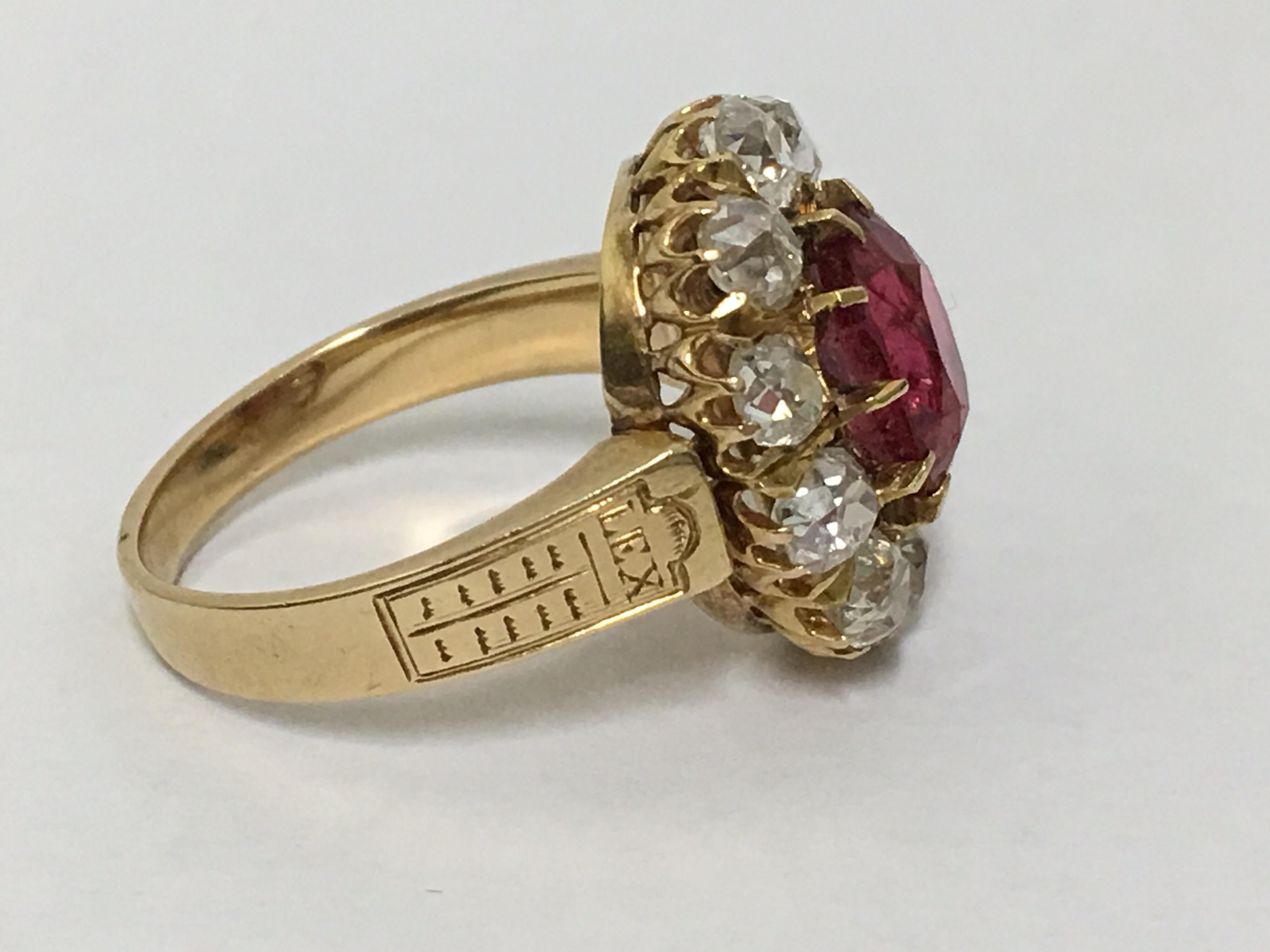 Spinal and Diamonds Antique Ring 3
