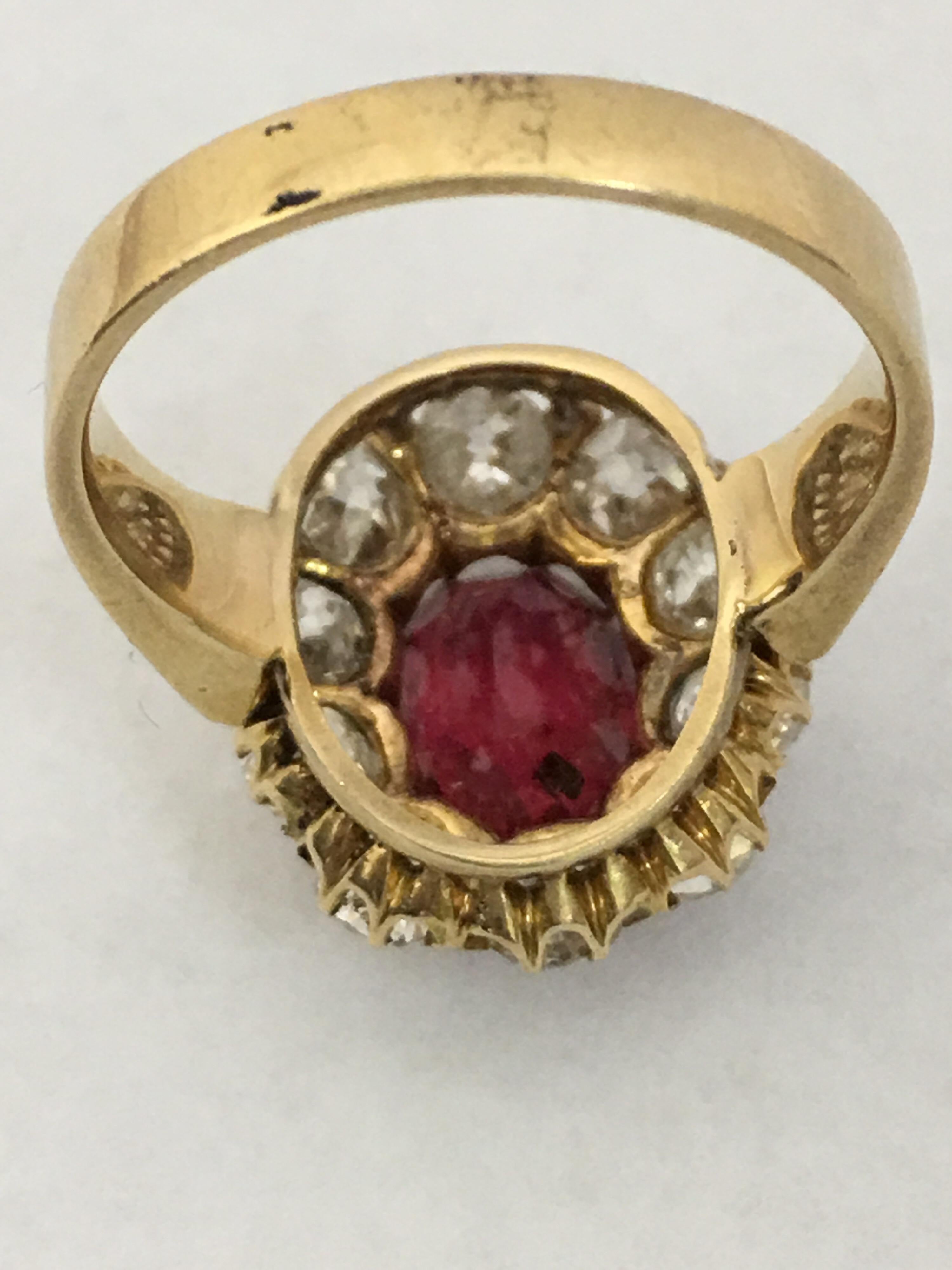 Spinal and Diamonds Antique Ring 1