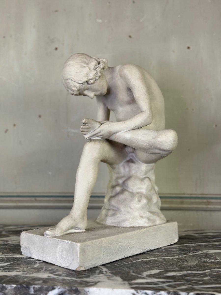 Spinario, Plaster Based On The Antique, Circa 1900 For Sale 7
