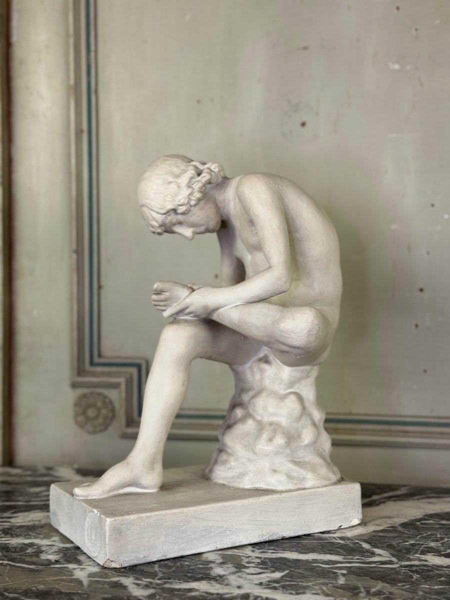 Spinario, Plaster Based On The Antique, Circa 1900 For Sale 1