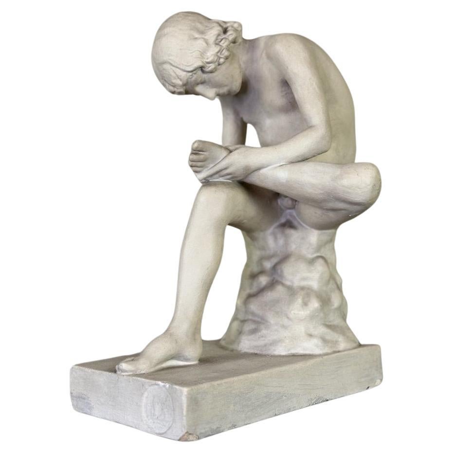 Spinario, Plaster Based On The Antique, Circa 1900 For Sale