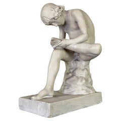 Spinario, Plaster Based On The Antique, Circa 1900