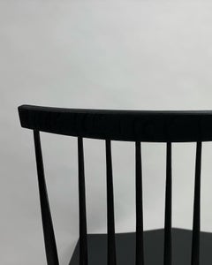 Spindle Back Dining Chair in Ebonized Oak by Brian Holcombe