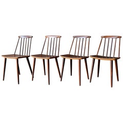 Spindle Back Dining Chairs by Folke Palsson, circa 1965