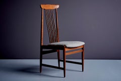 Set of Six Mid-Century Modern Teak Dining Chairs, Denmark, 1960s