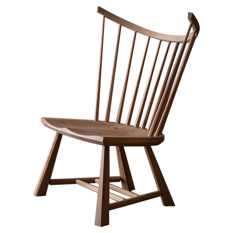 Spindle Back Lounge Chair For Sale